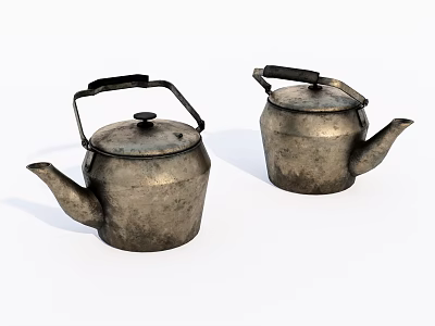 Old Kettle Teapot 3d model Old Kettle Teapot 3d model