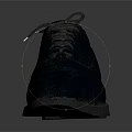 Black Leather Lace Up Shoes Classic Style For Daily Wear Comfortable Fit