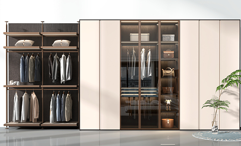 Modern wardrobe 3d model