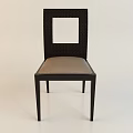 Modern Office Chair With Woven Backrest Light Brown Cushion And Black Legs