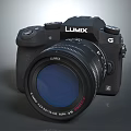 modern camera panasonic camera reflex camera slr camera 3d model