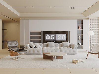 modern living room model