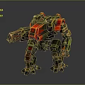 Mech Warrior Mech Soldier Machine Battlearm Mechanical Battlearm Machine Fighter Robot 3d model