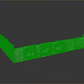 Ancient Stone Building Model With Multiple Arches And Detailed Wall Design