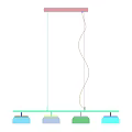 Modern Minimalist Hanging Chandelier With Spiral Curved Lines And Linear Base Design For Contemporary Interior