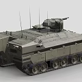 Modern Military Tank Featuring Turret Tracks Heavy Armor And Antennas Design