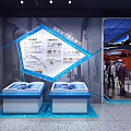Emergency Safety Experience Area With Blue Display Cabinets And Safety Equipment