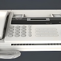 Modern Fax Machine Modern Realistic Machine Equipment Telephone Fax Machine Intelligent 3d model