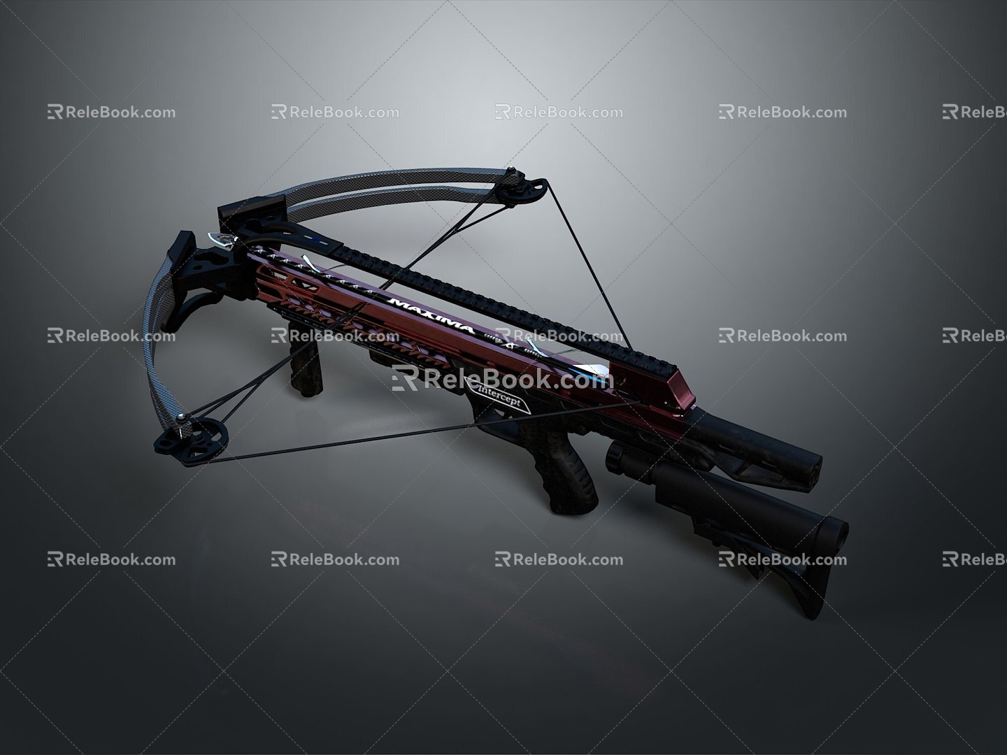 Crossbow Crossbow Crossbow Crossbow Mechanical Crossbow Shift Bow and Arrow Shoot Far Equipment Weapons High-tech Crossbow 3d model