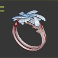 Elegant Floral Shaped Ring With Delicate Petal Design For Women Jewelry