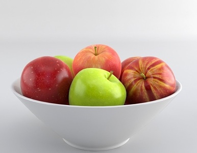 Modern Apple Fruit 3d model