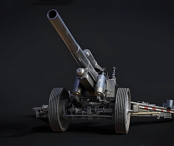 modern howitzer 3d model