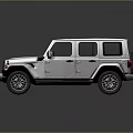 Silver Off Road Vehicle With Black Roof Four Door And Alloy Wheels