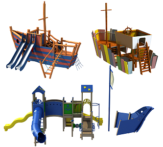 Modern Amusement Equipment 3d model