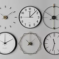 Various Stylish Wall Clocks with Modern Minimalist Designs and Different Shapes