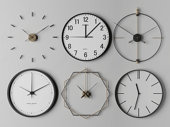 Modern clock wall clock 3d model