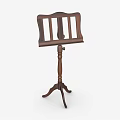 Wooden Music Stand for Musical Instruments with Sturdy Tripod Base and Classic Design