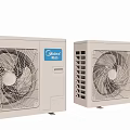 Midea Dual Split Air Conditioner Fan Outdoor Units With Modern Design And Efficient Cooling
