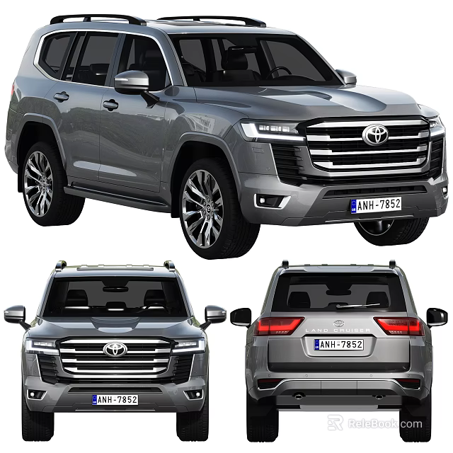 Modern Toyota SUV Exterior Design With Front Side Rear Views And Stylish Features 3d model 