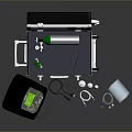 Portable Daily Living Supplies Toolbox With Essential Tools Device And Medical Mask
