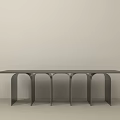 Modern Stylish Stool With Curved Support Legs And Sleek Design For Home Interior