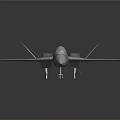 Light Gray Fighter Jet Scale Model With Blue Logos And Aerodynamic Streamlined Design
