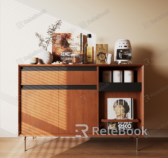 Modern Sideboard Middle Ancient Side Cabinet model