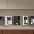 Modern Kitchen Wall Mounted Home Appliances With Coffee Maker And Water Dispenser