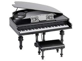 Piano Classical Piano 3d model