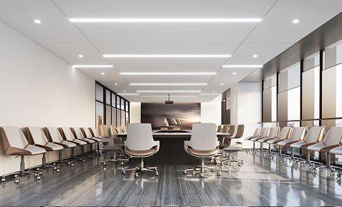 Modern Conference Room 3d model