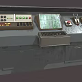 console terminal console machine room operation center control center 3d model