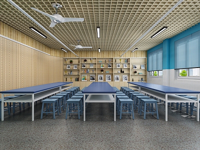 school classroom 3d model