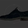 Black Leather Lace Up Shoes Classic Style For Daily Wear Comfortable Fit