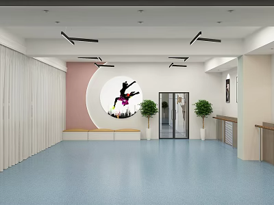 Modern Dance Room 3d model