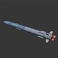 White And Blue Space Rocket With Stages And Engines For Space Exploration Mission
