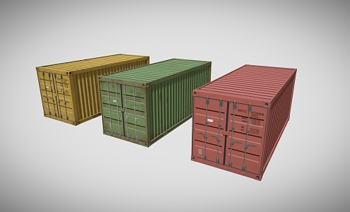 Container 3d model