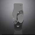 Shiny Industrial Metal Equipment Component With Hexagonal Top And Circular Holes