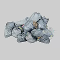 Pile of Black Garbage Bags With Waste Contents on Light Background