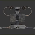 laser tower turret turntable sci-fi tower defense game tower defense sci-fi turret game turret game turret 3d model