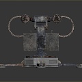 laser tower turret turntable sci-fi tower defense game tower defense sci-fi turret game turret game turret 3d model