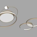 Modern ceiling lamp ceiling lamp combination 3d model