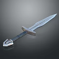 Officer Sword Long Sword Sheath Sword Samurai Sword Samurai Sword Accessories Soldier Sword Knight Sabre 3d model