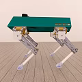 Medium-sized modular quadruped robot 3d model