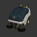 Sweeping Robot Cleaning Robot Automatic Cleaning Robot Science Fiction Sweeper Automatic Cleaning Machine 3d model