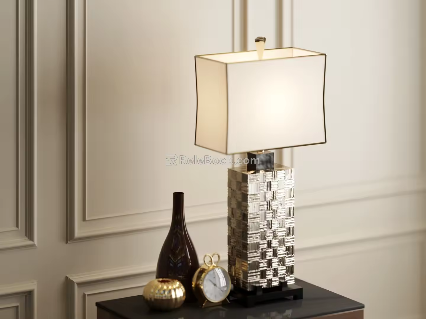 Light Luxury Table Lamp 3d model