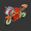 Motorcycle Two-wheeled Motorcycle Cross-country Motorcycle Road Race Motorcycle Motor Vehicle Transport 3d model