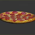 Delicious Round Pizza With Fresh Tomato Toppings Melted Cheese And Golden Crust