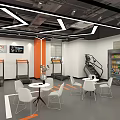 Net red wind Hermes orange gym machinery 3d model