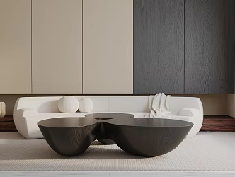 Modern three-seat sofa 3d model