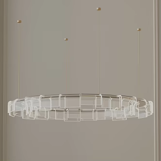 Modern chandelier 3d model